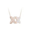 NOLYN Deoksugung Collaboration Double Window Flower Jewelry Gift Box White Mother-of-Pearl Necklace Stud Set for double-sided wearing Application Scenario